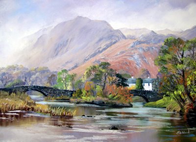 Grange in Borrowdale Canvas Print