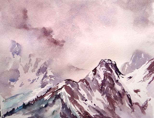 Approaching Storm, Glacier des Bossons